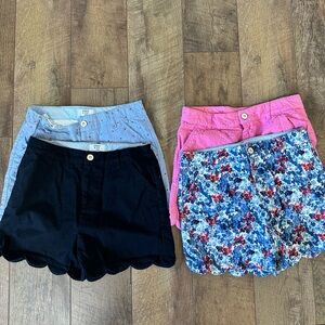Lot of Crown & Ivy Girls scalloped shorts size 16